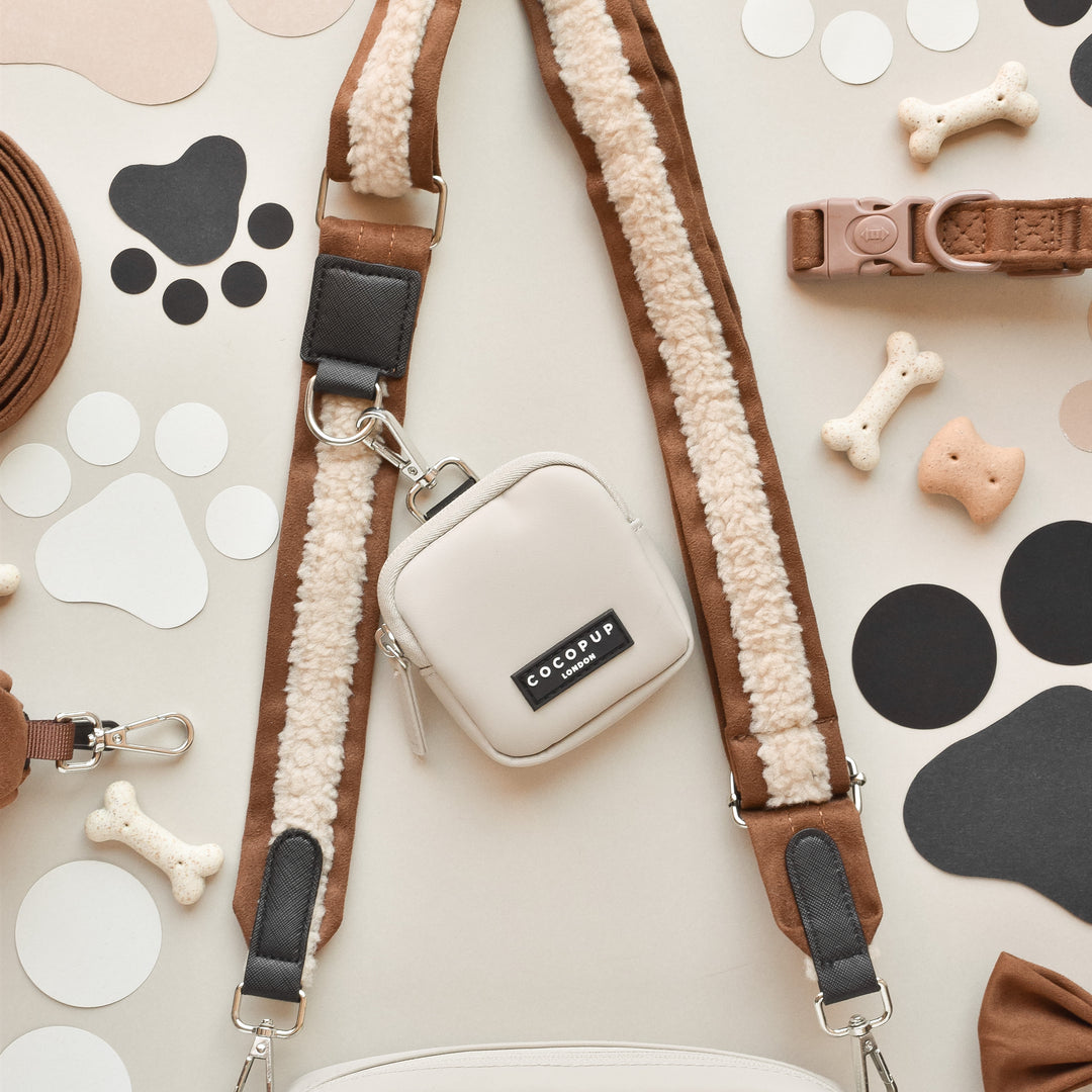 Dog Walking Caramel Latte Bag Bundle - Brown Aviator