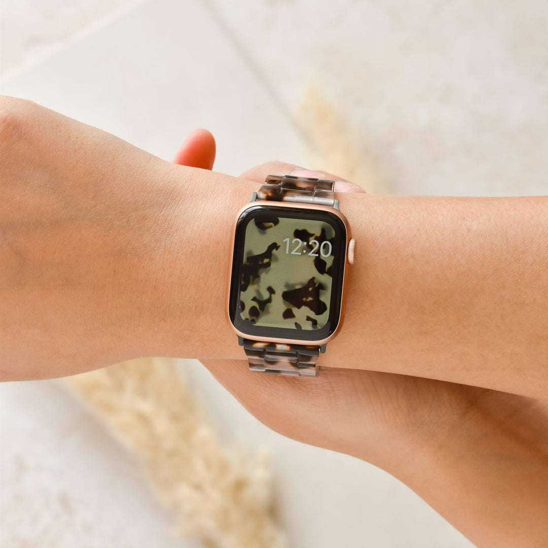 Luxe Ivory Tort Apple Watch Strap