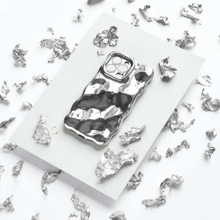 flatlay image of 3D Chrome Phone Case