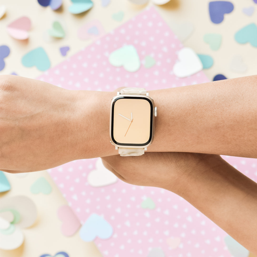 Luxe Hearts Apple Watch Strap - Rose Quartz