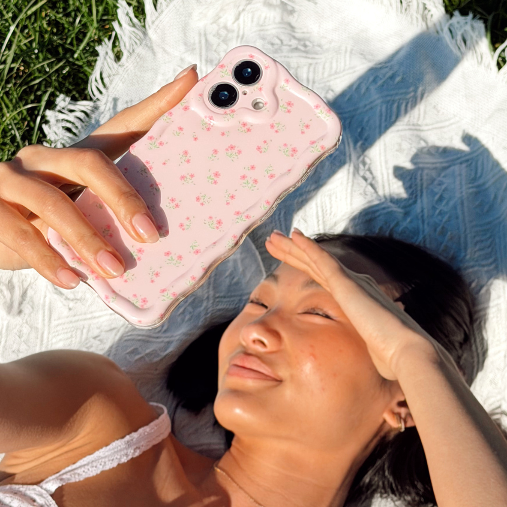 Wavy iPhone Case - Ditsy Floral Pink | Phone Cases Wavy iPhone Case - Ditsy Floral Pink | Phone Cases