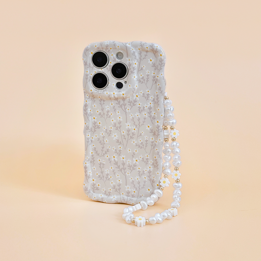 Coconut Lane Phone Case With Beaded Strap Beaded Phone Strap Flowers Pearls Coconut Lane Phone Case With Beaded Strap Beaded Phone Strap Flowers Pearls