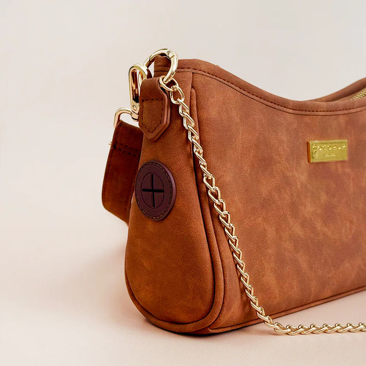 Dog Walking Bag - Tan Suedette