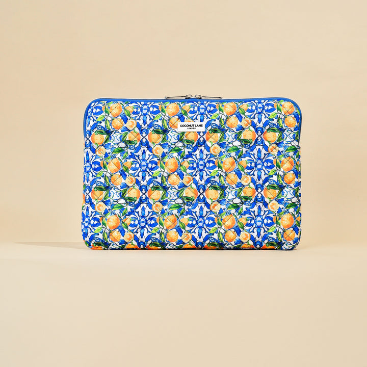 Quilted Amalfi Lemon Laptop Sleeve