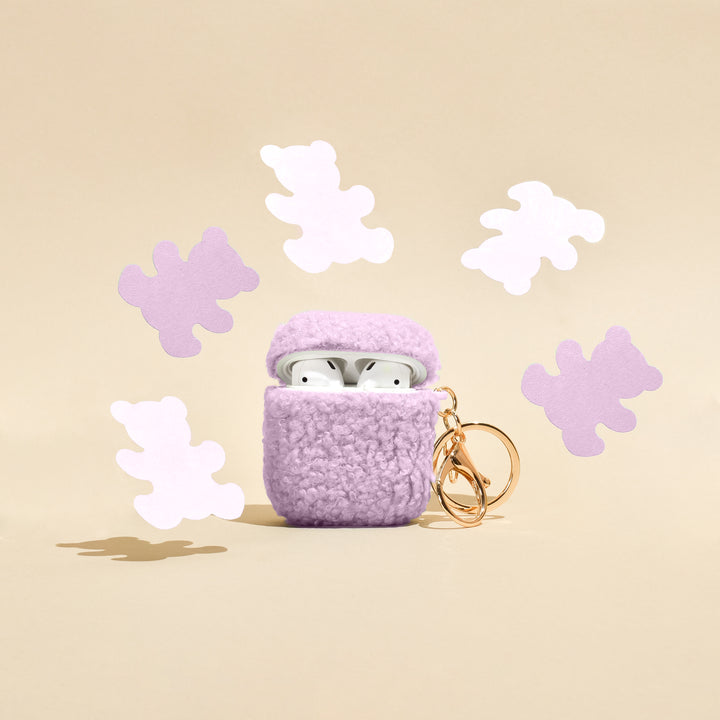 Teddy Airpods Case - Lilac