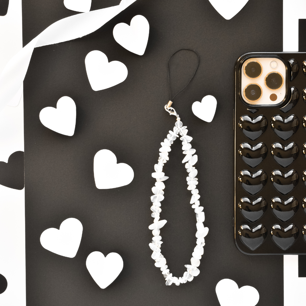 Ultimate iPhone Bundle - 3D Hearts Glossy Black