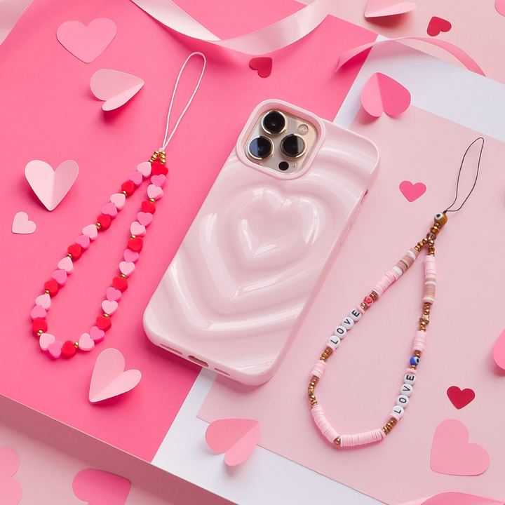 Ultimate iPhone Bundle - Melting Hearts Peony Pink