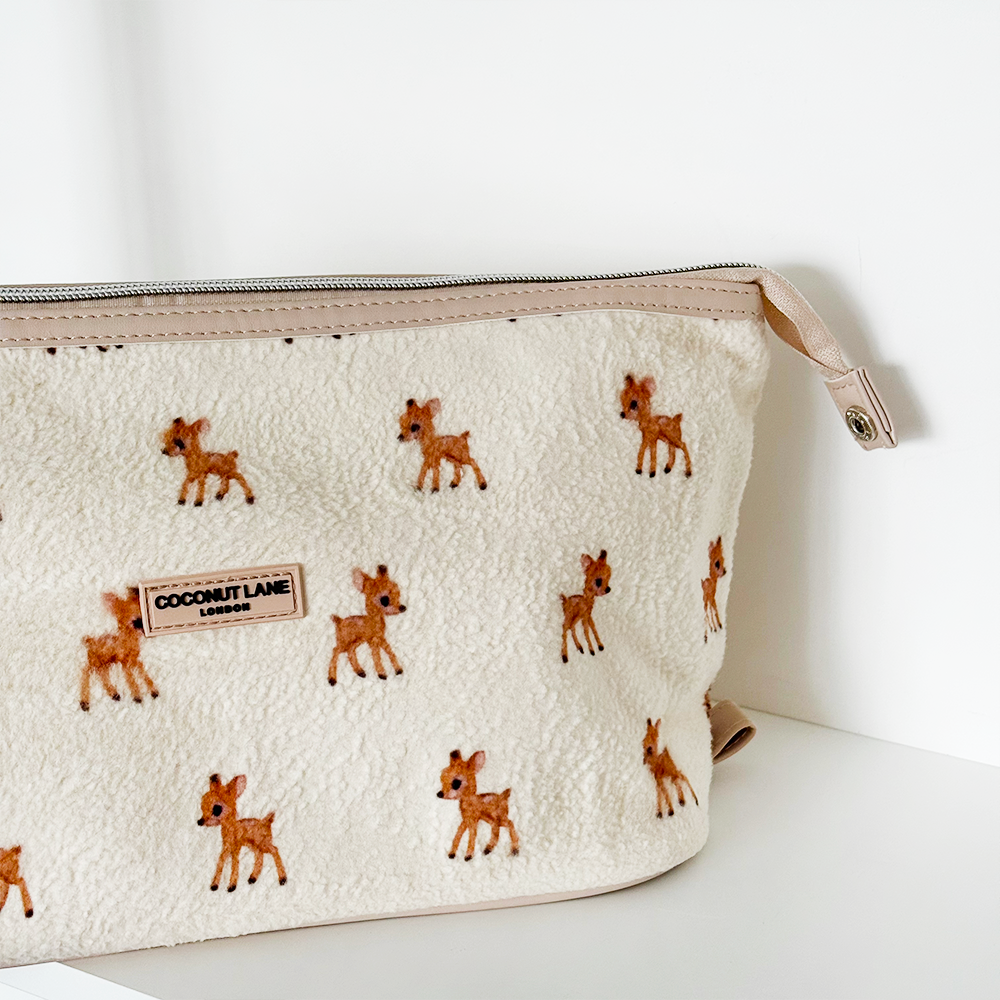 Expandable Makeup Bag - Fleecy Fawn