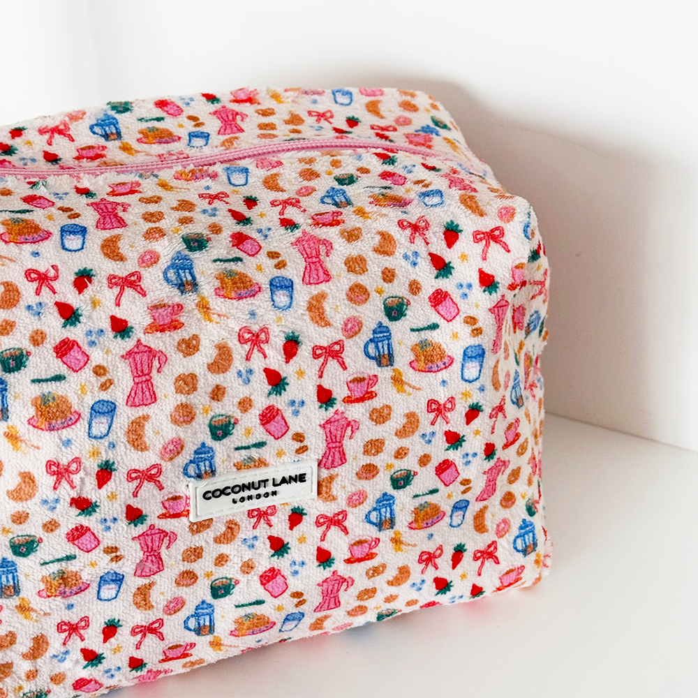 Towel Makeup Bag - Breakfast Club