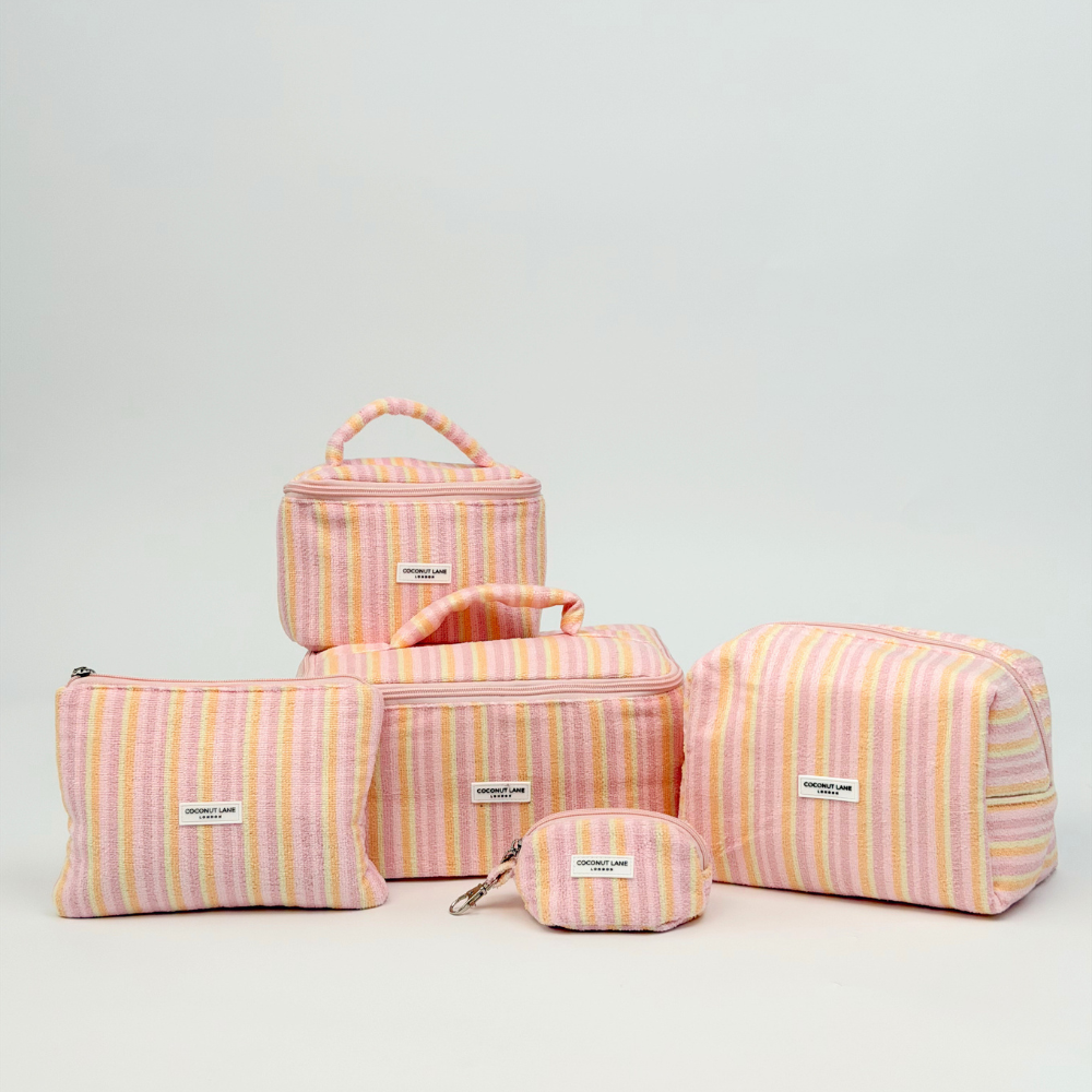 Group pastel stripes accessories
