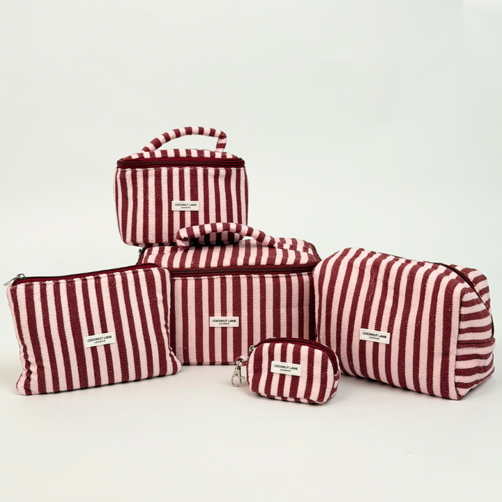 Blushberry Stripes Makeup bag collection