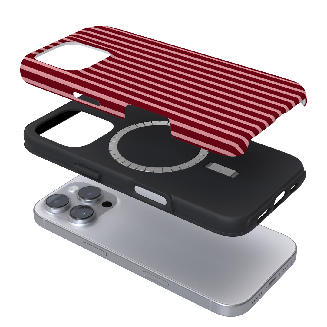 Tough MagSafe® Phone Case - Mulberry Stripes