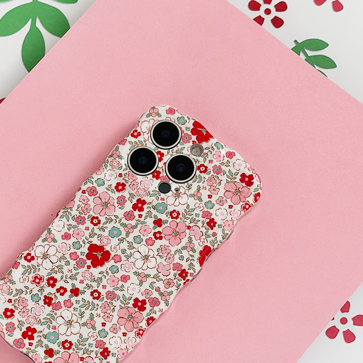 Wavy Phone Case - Christmas Flowers