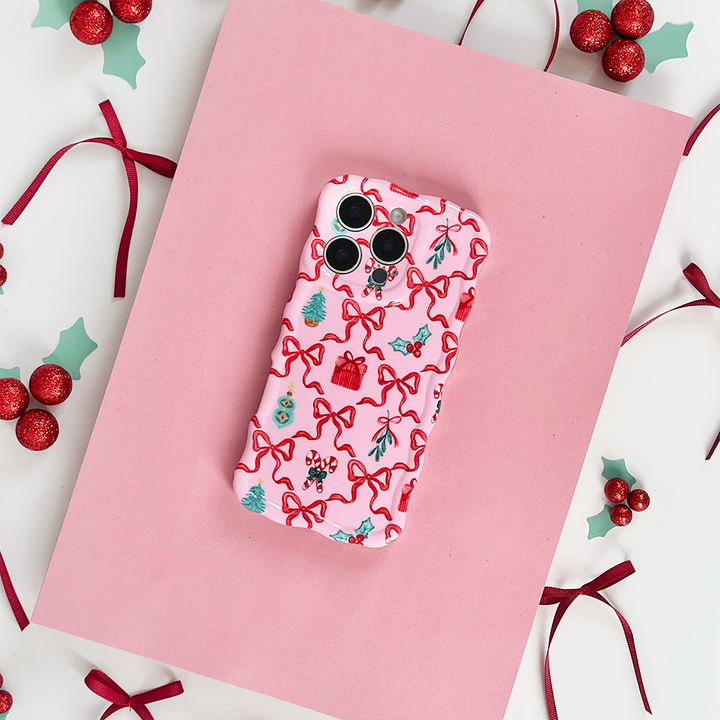 Wavy Phone Case - Christmas Kisses