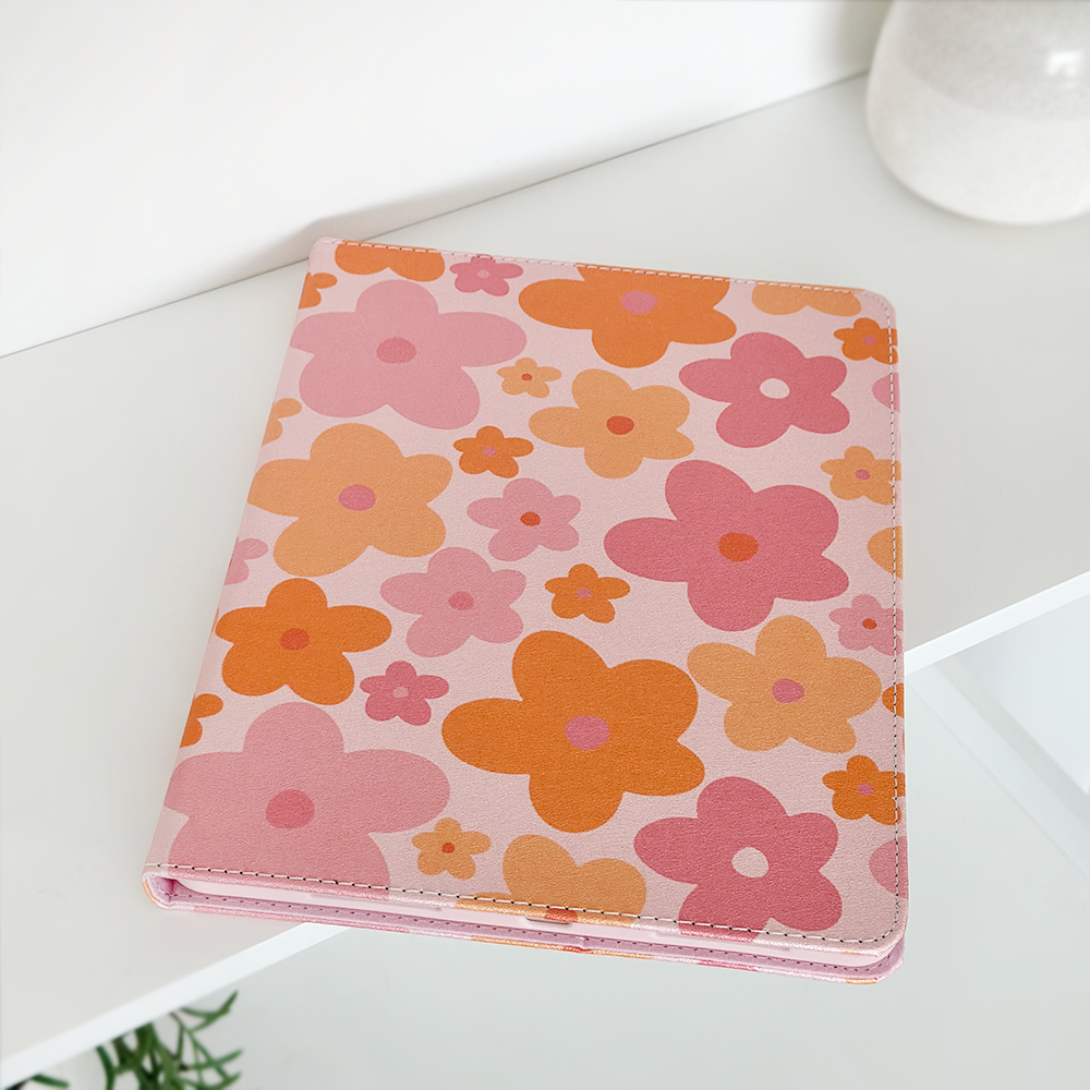 Pink & Orange Bloom iPad Case