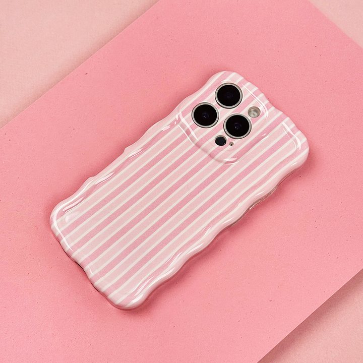 Wavy Phone Case - Powder Stripes