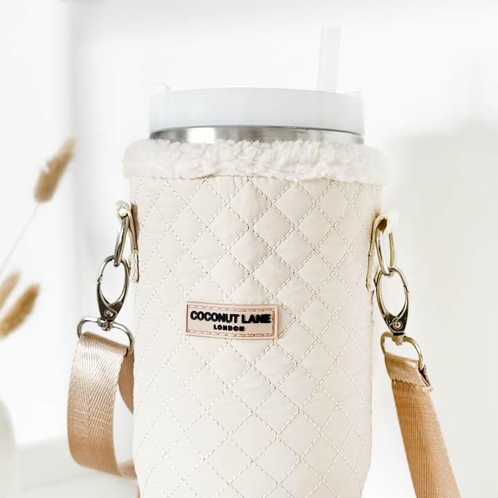 Tumbler Carry Case - Quilted Cream