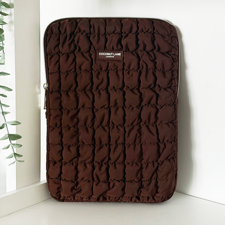 Quilted Chocolate iPad Sleeve