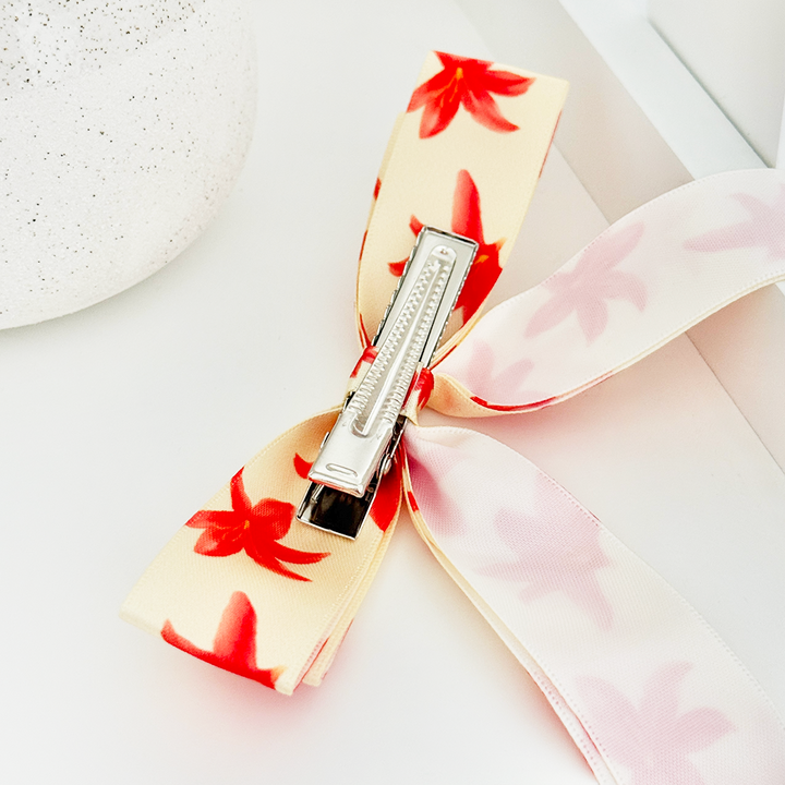 Ribbon Bow Clip - Island Girl Ibiza Lily