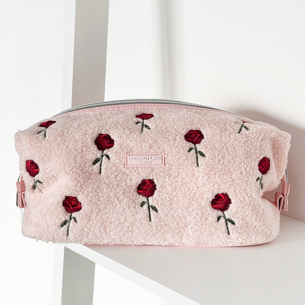 Magic Lifestyle Pouch - Embroidered Roses Teddy