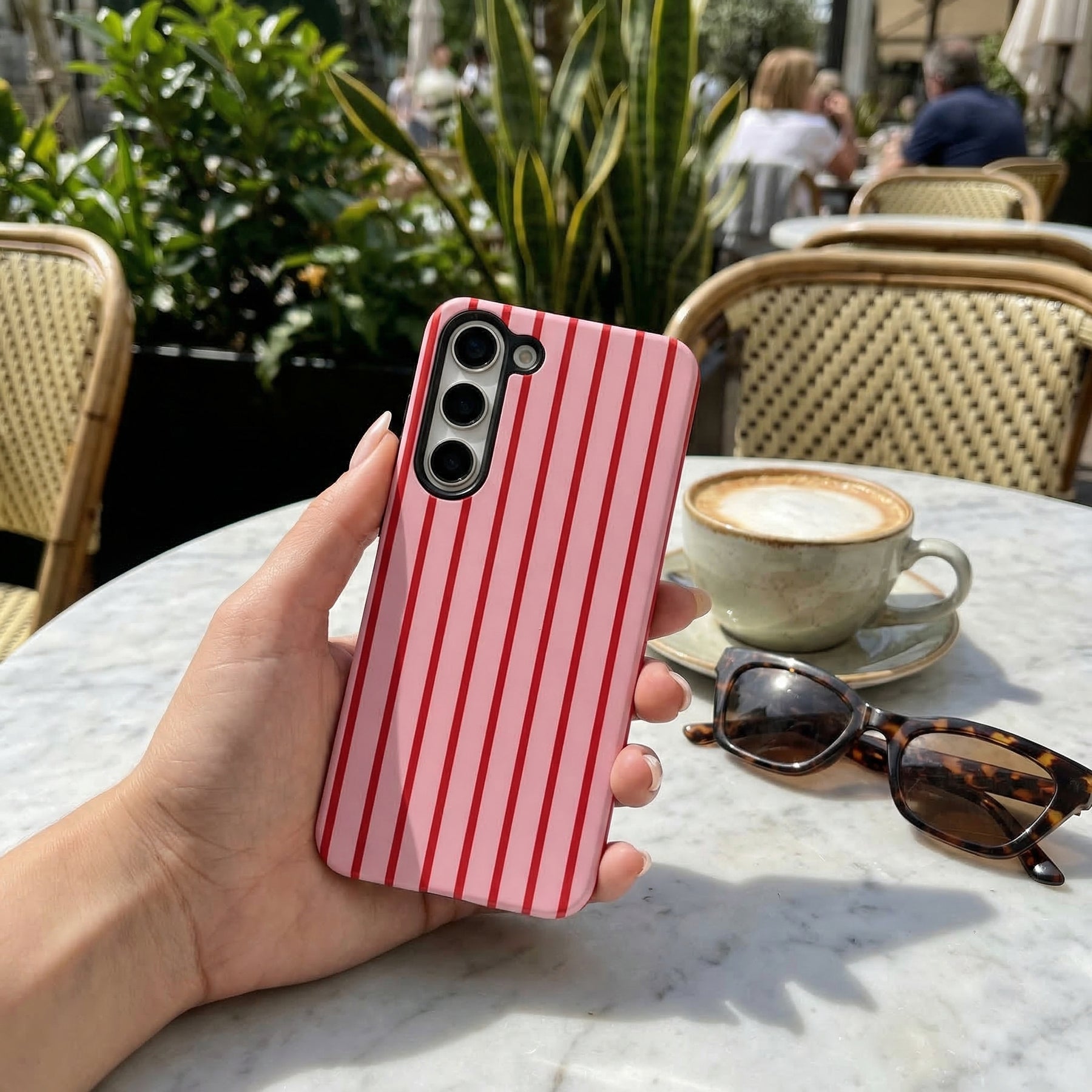 Samsung Phone Case - Cherry Stripe | Phone Cases – Coconut Lane