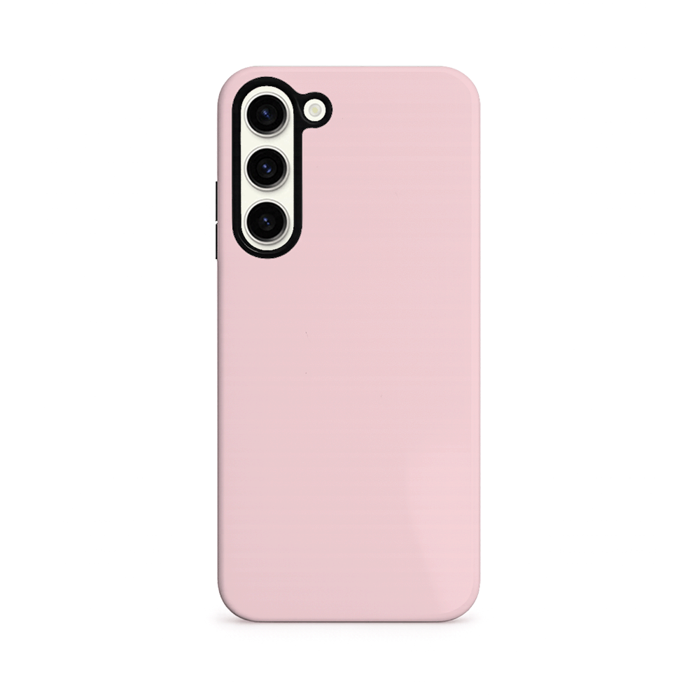 Pink phone case on a white background.