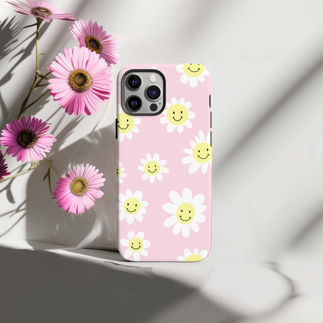 Tough Phone Case - Smiley Daisy