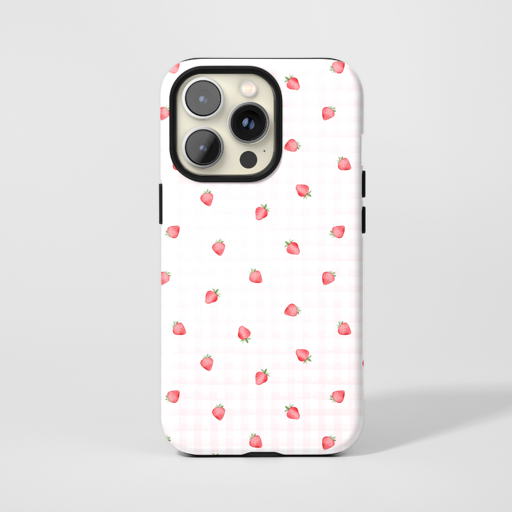 Tough Phone Case - Ditsy Strawberries