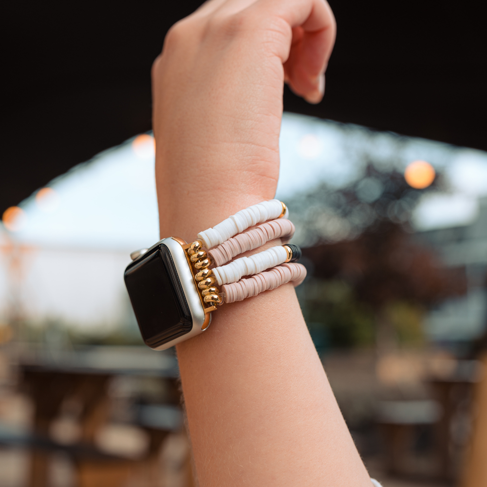 Chic Vibes Beaded Apple Watch Strap