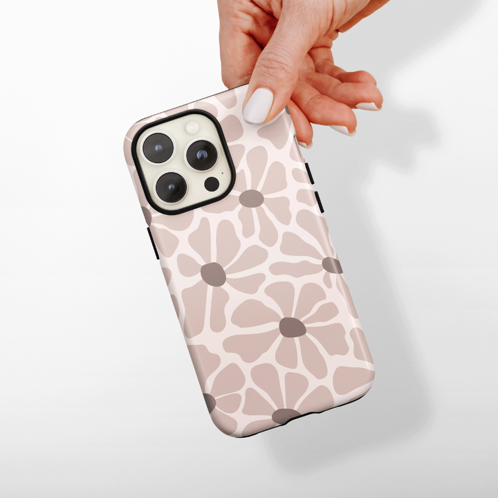 Tough Phone Case - Nude Abstract Flowers