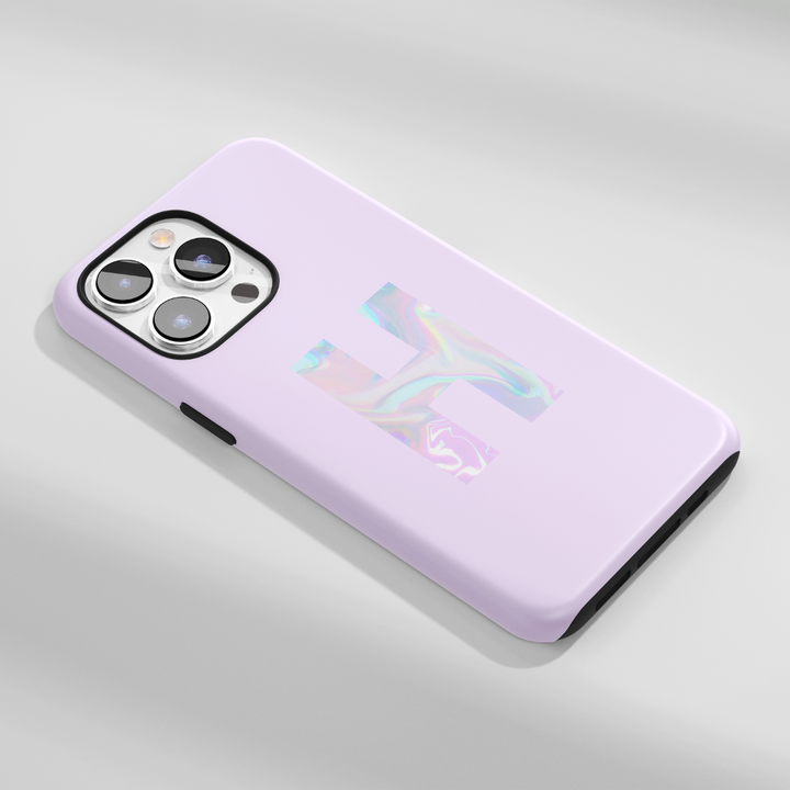 Personalised Single Initial Phone Case - Holo Bubble