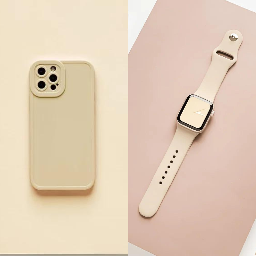 NAKD Bundle - Phone Case + Apple Watch Strap - Nude