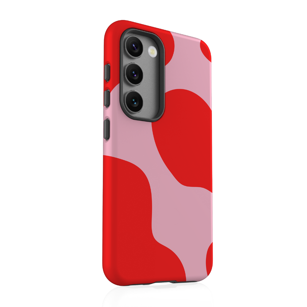 Samsung Phone Case - Abstract Pink & Red