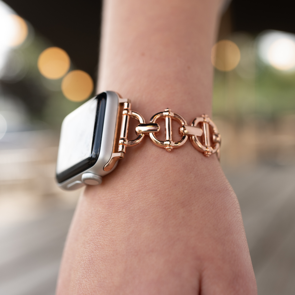 Metal Link Apple Watch Strap - Rose Gold