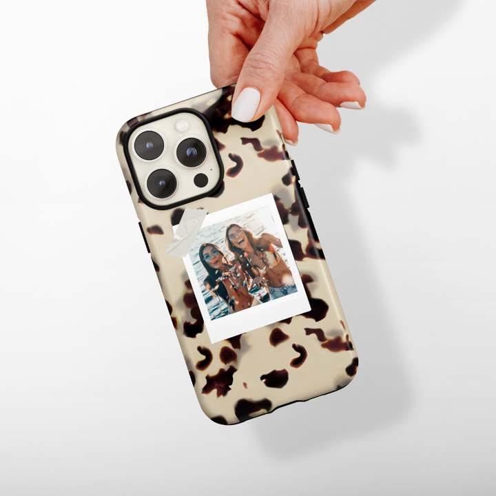 Patterned Personalised Polaroid Bestie Phone Case - Upload Your Photo