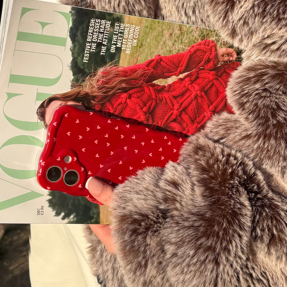 Wavy Phone Case - Mulberry Hearts | Phone Cases Wavy Phone Case - Mulberry Hearts | Phone Cases