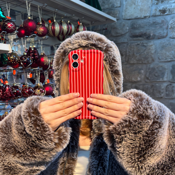 Wavy Phone Case - Mulberry Stripes