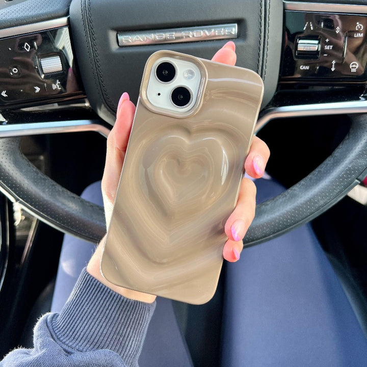Melting Heart Phone Case - Chocolate Brown