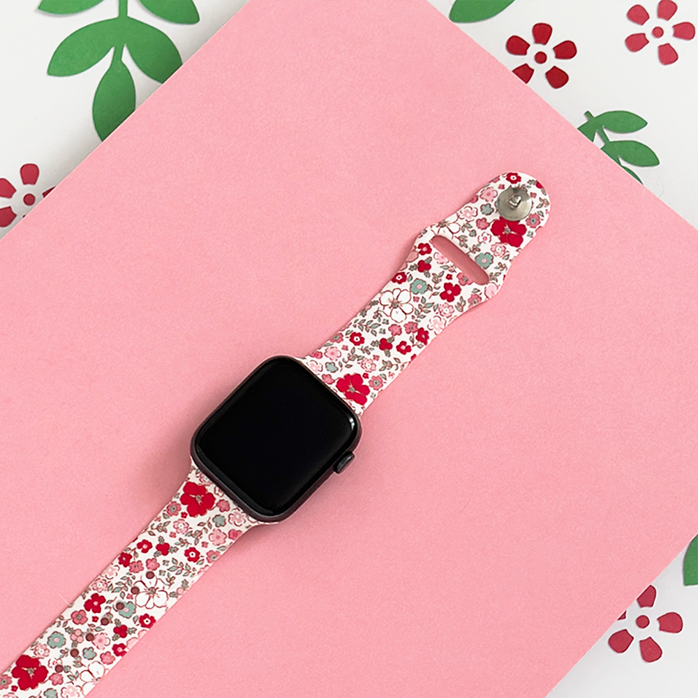 Christmas Flowers Apple Watch Strap