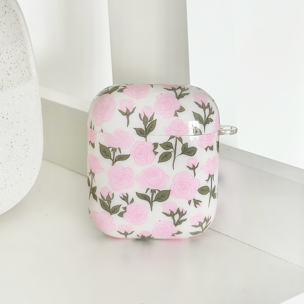 Airpods Case - Buy Me Roses Baby Pink