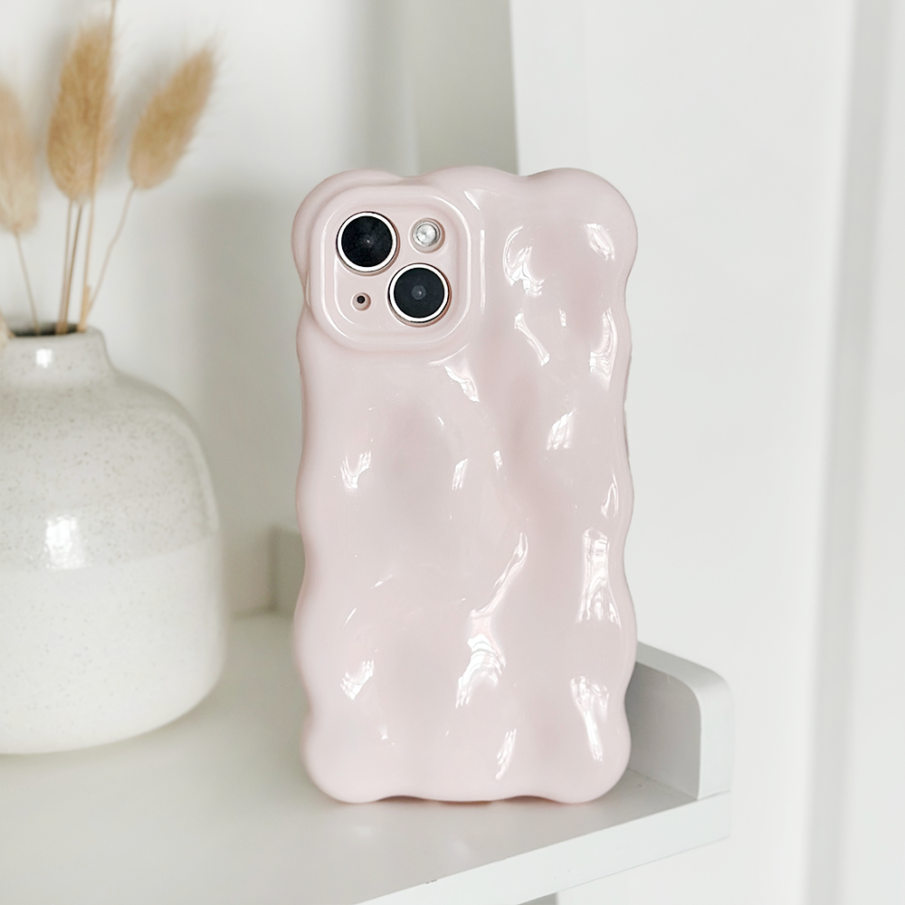 3D Bubble Phone Case Powder Pink