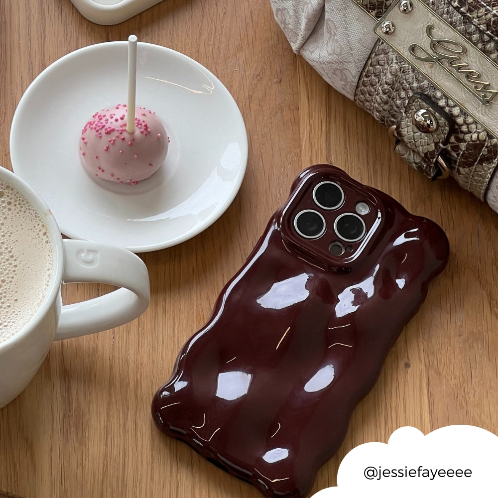 3D Bubble iPhone Case - Burgundy | Phone Cases 3D Bubble iPhone Case - Burgundy | Phone Cases