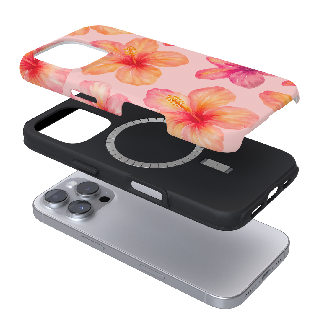 Tough MagSafe® Phone Case - Island Girl Pink Hibiscus