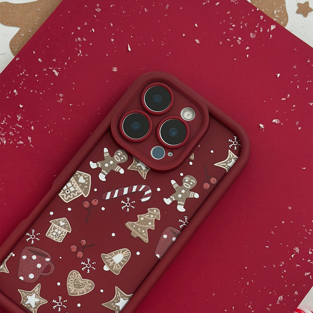 NEW - Burgundy Christmas Phone Case