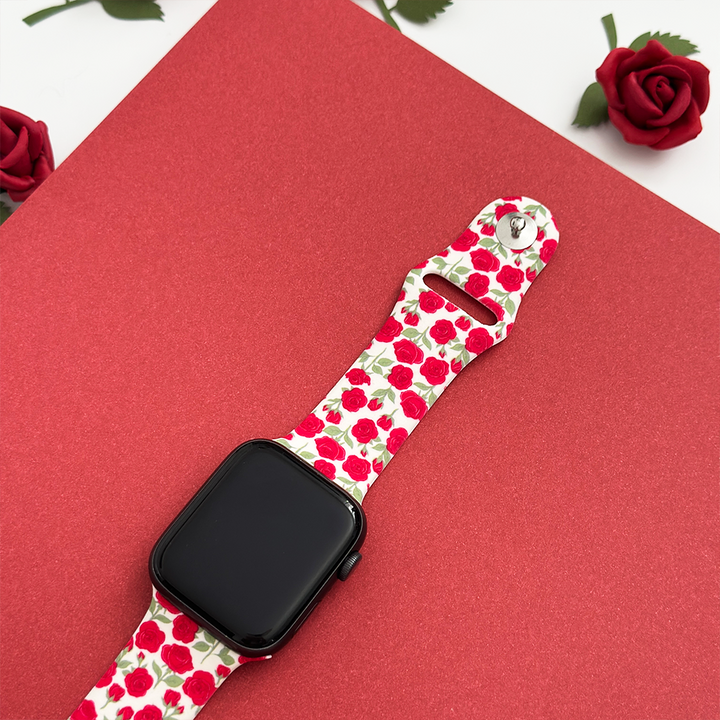 NEW - Buy Me Roses Crimson Apple Watch Strap