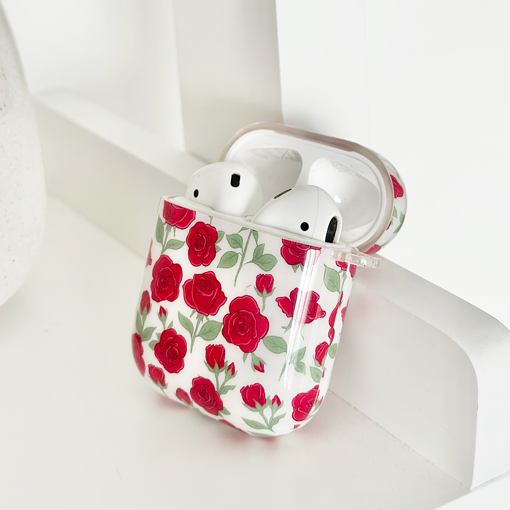 Airpods Case - Buy Me Roses Crimson