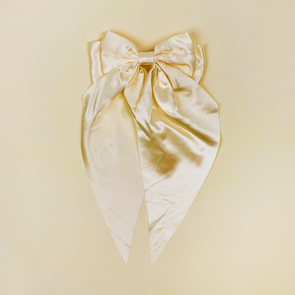 Big Bow Hair Clip - Yellow