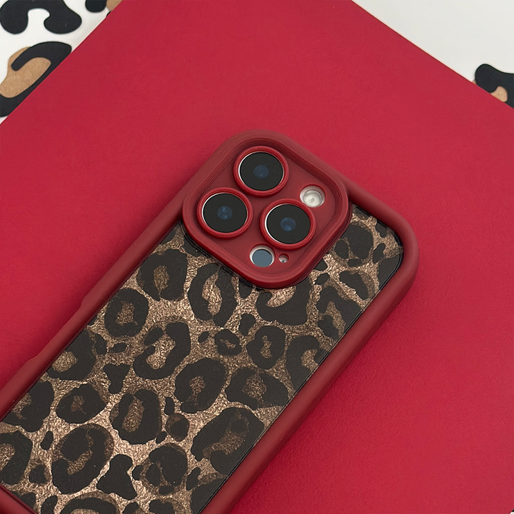 NEW - Burgundy Leopard Phone Case