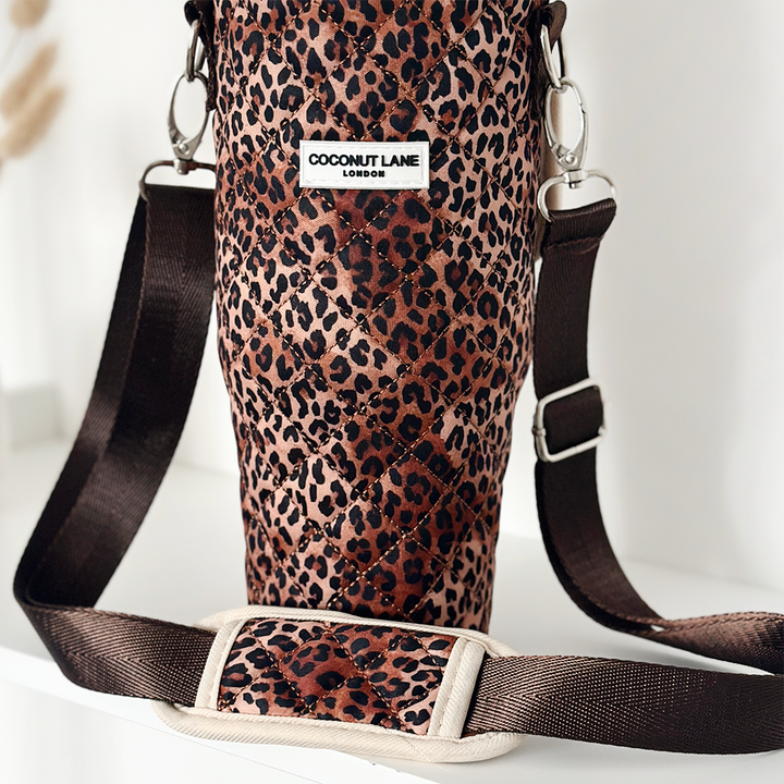 Tumbler Carry Case - Quilted Leopard