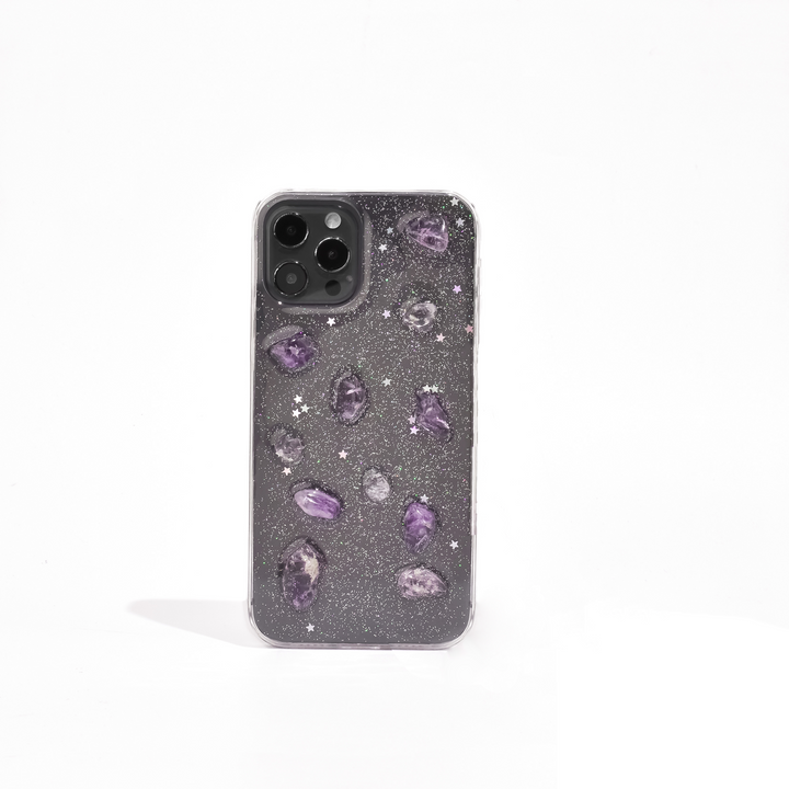 Crystal Stone Phone Case - Lilac